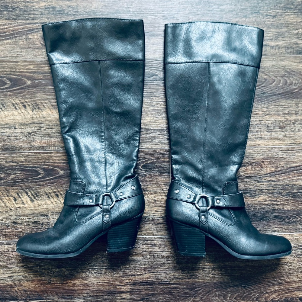 A2 By Aerosoles Creativity Heeled Riding Boots - Picture 1 of 8